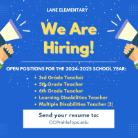 We Are Hiring 3rd, 5th, 6th grade teachers as well as special education teachers